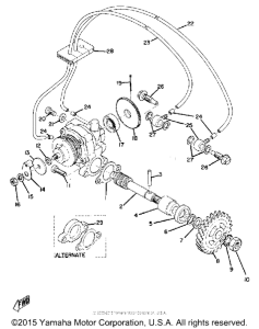 TZ250 Масляный насос