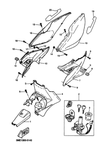 YQ100 Боковые обтекатели