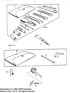 KX400 Owner tools / special service tools