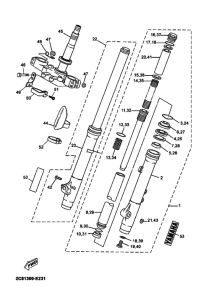  Вилка передней оси
