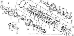 CB750 Top clutch + countershaft