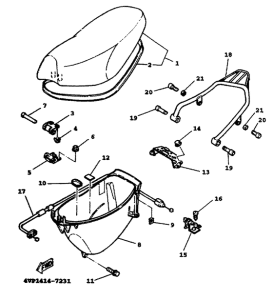 YW100T Seat. carrier