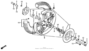CB650 Cb650c front wheel 80