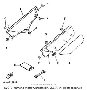 XT250L Боковые обтекатели