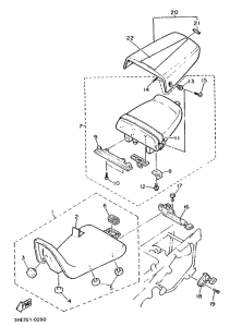 FZR600 Сиденье