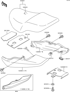ER500 Сиденье