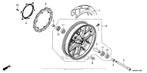 CB500X (ABS) Переднее колесо