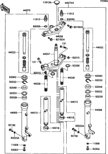 ZX1100 Передняя вилка (zx1100-c3 / c4)