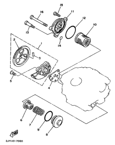 TW200E Масляный насос