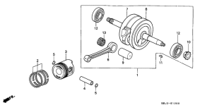 C50 Crankshaft / piston