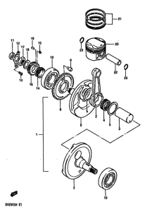 DR250 Вал коленчатый