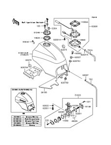 ZX900 Топливный бак