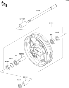 VN1500 Переднее колесо