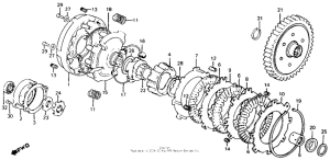 CT110 Сцепление