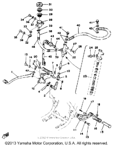 RD400E Brake pedal master cylinder