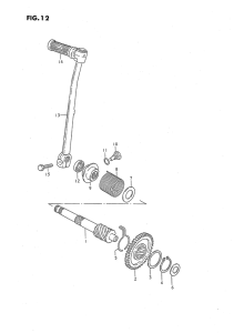 JR50 Ножной стартер