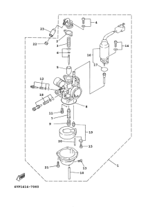 YW100E Карбюратор