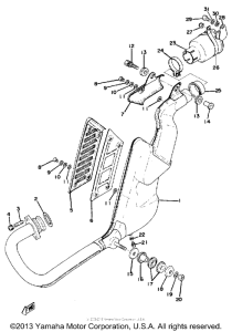 TT500C Выхлопная система