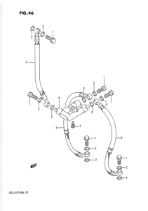 GSX-R1100 Передние тормозные трубки