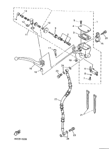 XJ600N Главный тормозной цилиндр
