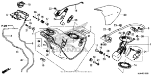 CTX1300 (ABS) Топливный бак