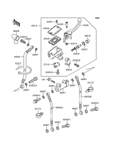 ZX400 Главный тормозной цилиндр