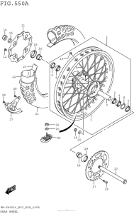 RM-Z450 Переднее колесо