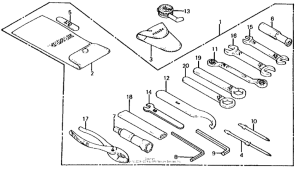 CB700SC Инструмент