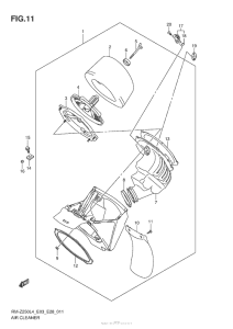 RM-Z250 Воздушный фильтр