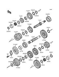 ZX400 Трансмиссия