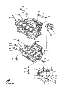 FZS1000 Картер двигателя