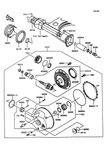 VN1500 Drive shaft / final gear(1 / 2)