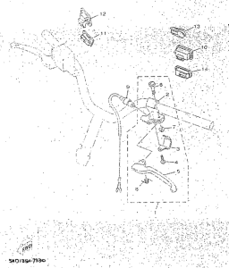 YN50R Handle switch. lever