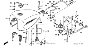 VT1100C Топливный бак
