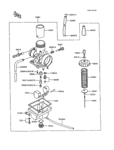KX60 Carburetor(1 / 2)(kx60-b1 / b2 / b3)