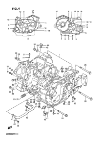 VS750 Картер двигателя