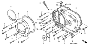 VT1100C2 Крышка картера правая