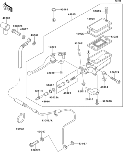 ZX1100 Цилиндр сцепления
