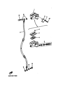XV535S XV535SK Передний тормозной цилиндр