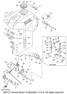 YZF-R1 Топливный бак