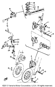 XS650G Double disc brakes
