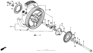 VFR700F Переднее колесо