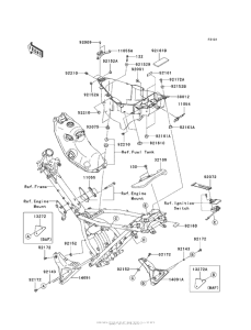 AX125 Рама ,крепежные детали