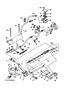 XV1900CU Задний тормозной цилиндр