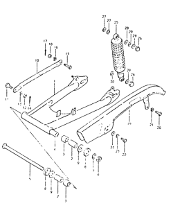 GSX400 Маятник задний
