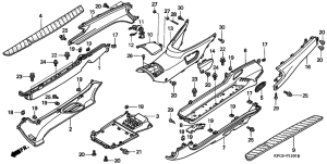 FES250 Floor panel / center cover