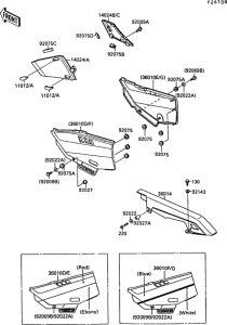ZX750 Side covers(1 / 2)(zx750-f3)