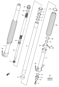 DR-Z400 Демпфер передней вилки
