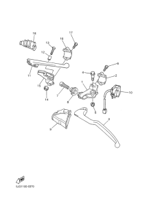 YZ250F Handle switch. lever