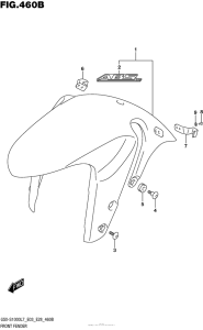 GSX-S1000 (ABS) Front Fender (Gsx-S1000Al7 E03)
